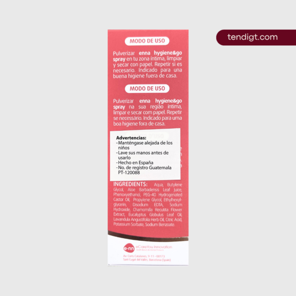 enna | hygiene&go spray 50ml