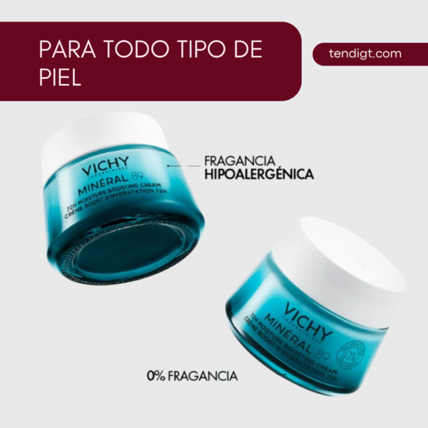 VICHY | MINÉRAL 89 CREMA POTENCIADORA HIDRATANTE 72 H